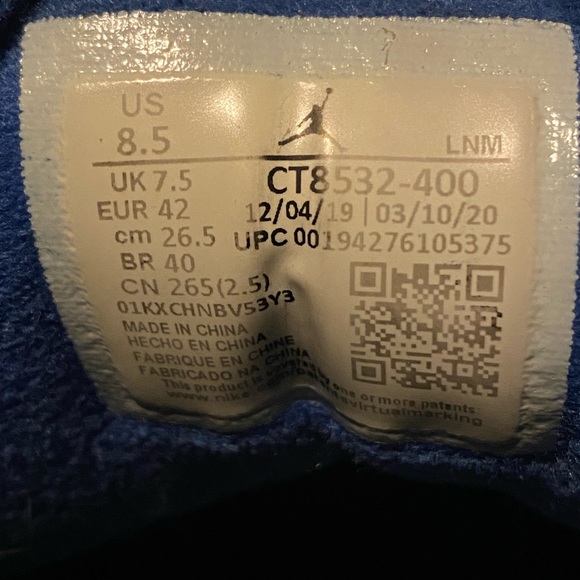 Jordan 3 Varsity Royal - Picture 5 of 6